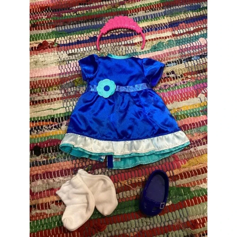 Vintage Fisher Price Dora the Explorer Birthday Party Dress & Crown Incomplete